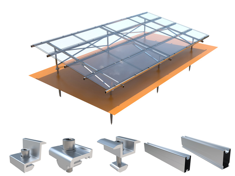 Solar Panel Ground Mount Rack Kit