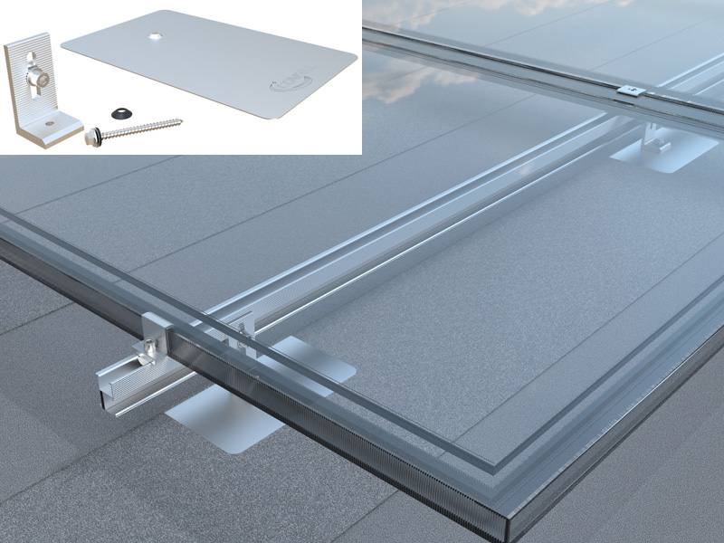 Solar Roof Mounting Flashing with L Feet