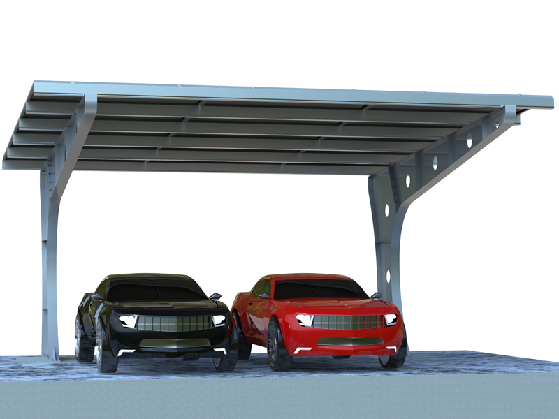 Cantilever Carbon Steel Waterproof Solar Energy Carport Mounting System