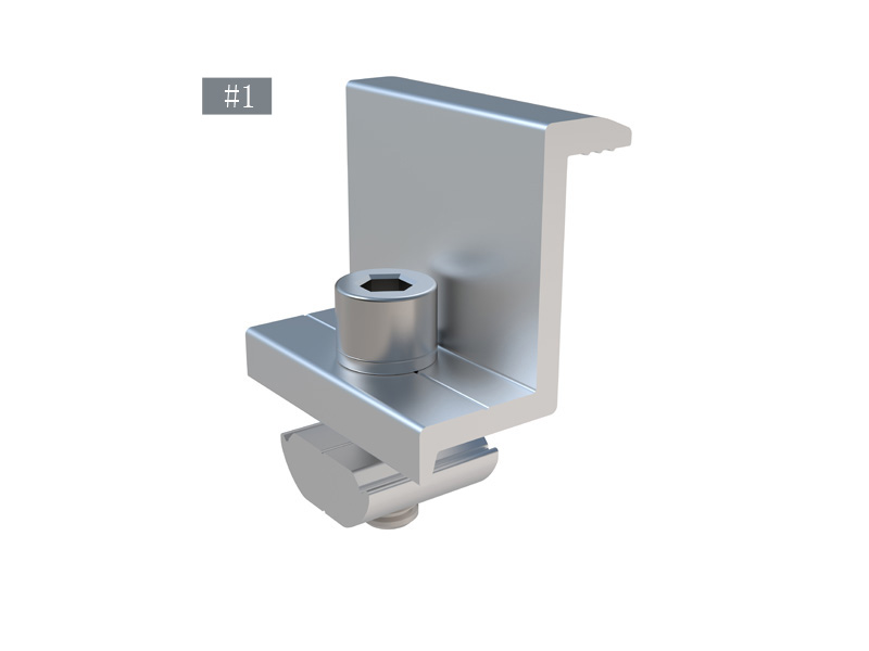 Wholesale Solar Mount Structure Alumunum End Clamp